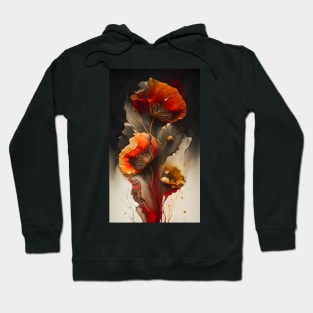 Painted Poppies 03 Hoodie